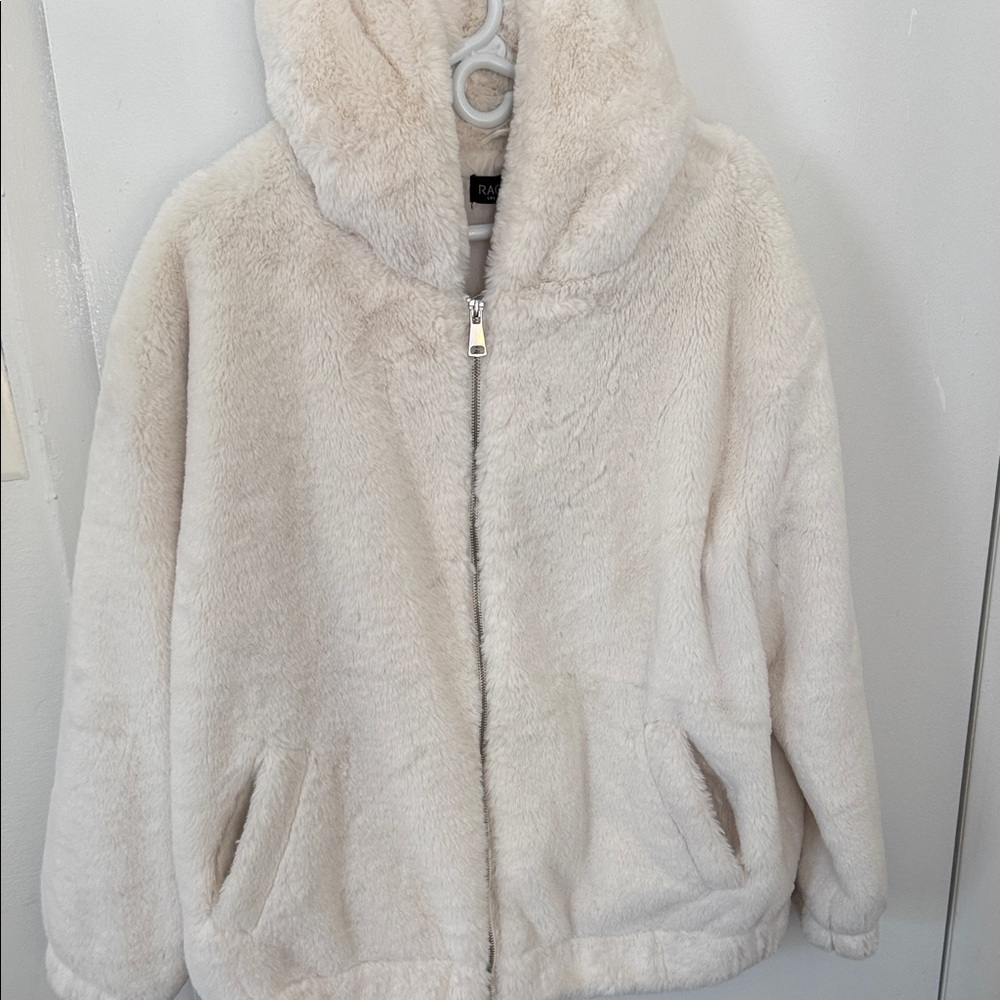 Plush and cozy zip up jacket